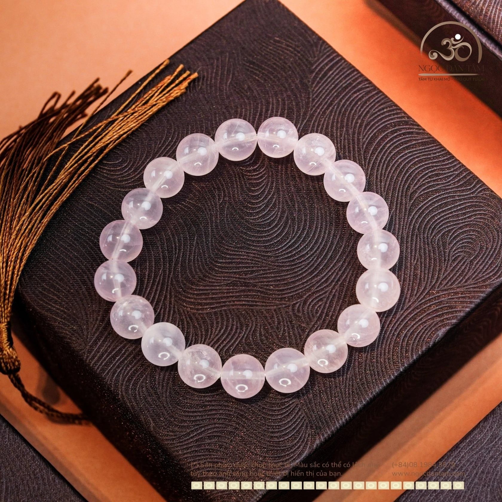  Vòng tay  Thạch Anh Hồng 10mm 8A 