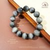  Vòng Tay Thạch Anh Mắt Chim Ưng Xám 12mm 6A 