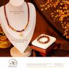  Vòng Cổ Thạch Anh Tóc Đỏ Đồng Trục Phối Charm Chùy Kim Cang 