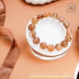  Vòng Tay Thạch Anh Tóc Đỏ 12mm 6A 