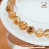  Vòng Tay Thạch Anh Tóc Đồng 8mm 6A 