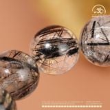  Vòng Tay Thạch Anh Tóc Đen 12mm 5A 