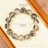  Vòng Tay Thạch Anh Tóc Đen 12mm 5A 