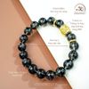  Vòng Tay Thạch Anh Tóc Đen 10mm 8A Phối Charm Lu Thống Tỳ Hưu 