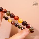  Vòng Tay Thạch Anh Tóc Hỗn Hợp 8mm 5A 