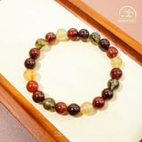  Vòng Tay Thạch Anh Tóc Hỗn Hợp 8mm 5A 