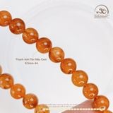  Vòng Tay Thạch Anh Tóc Nâu Cam 6,5mm 4A 