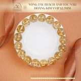  Vòng Tay Thạch Anh Tóc Nâu Hoàng Kim VVIP 12,5mm 