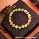  Vòng Tay Thạch Anh Tóc Vàng 9mm 7A 