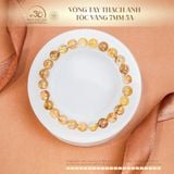  Vòng Tay Thạch Anh Tóc Vàng 7mm 5A 