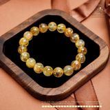  Vòng Tay Thạch Anh Tóc Vàng 10mm 7A 