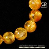  Vòng Tay Thạch anh tóc vàng đồng trục VIP 9mm 