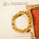  Vòng Tay Thạch anh tóc vàng đồng trục VIP 9mm 