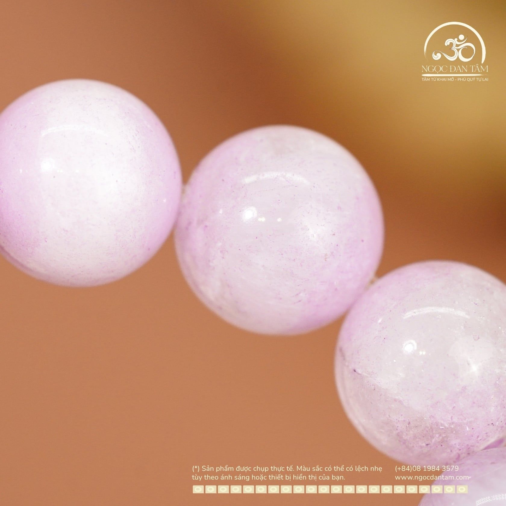  Vòng Tay Thạch Anh Tím Lavender 10mm 3A 