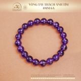  Vòng Tay Đá Thạch Anh Tím 8mm 6A 
