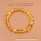  Vòng Tay Thạch Anh Vàng Hoa Bay 8mm 3A 