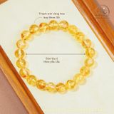  Vòng Tay Thạch Anh Vàng Hoa Bay 8mm 3A 