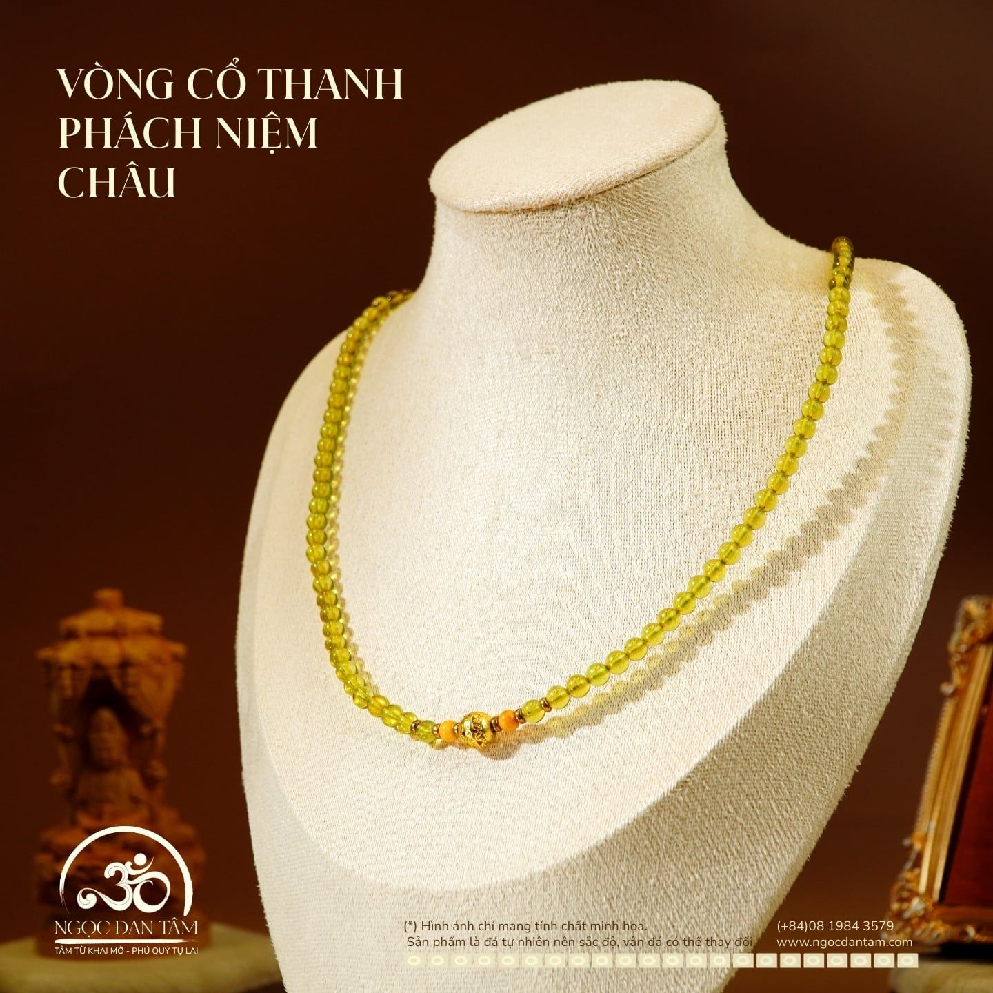  Vòng cổ Tràng Hạt Thanh Phách Niệm Châu 