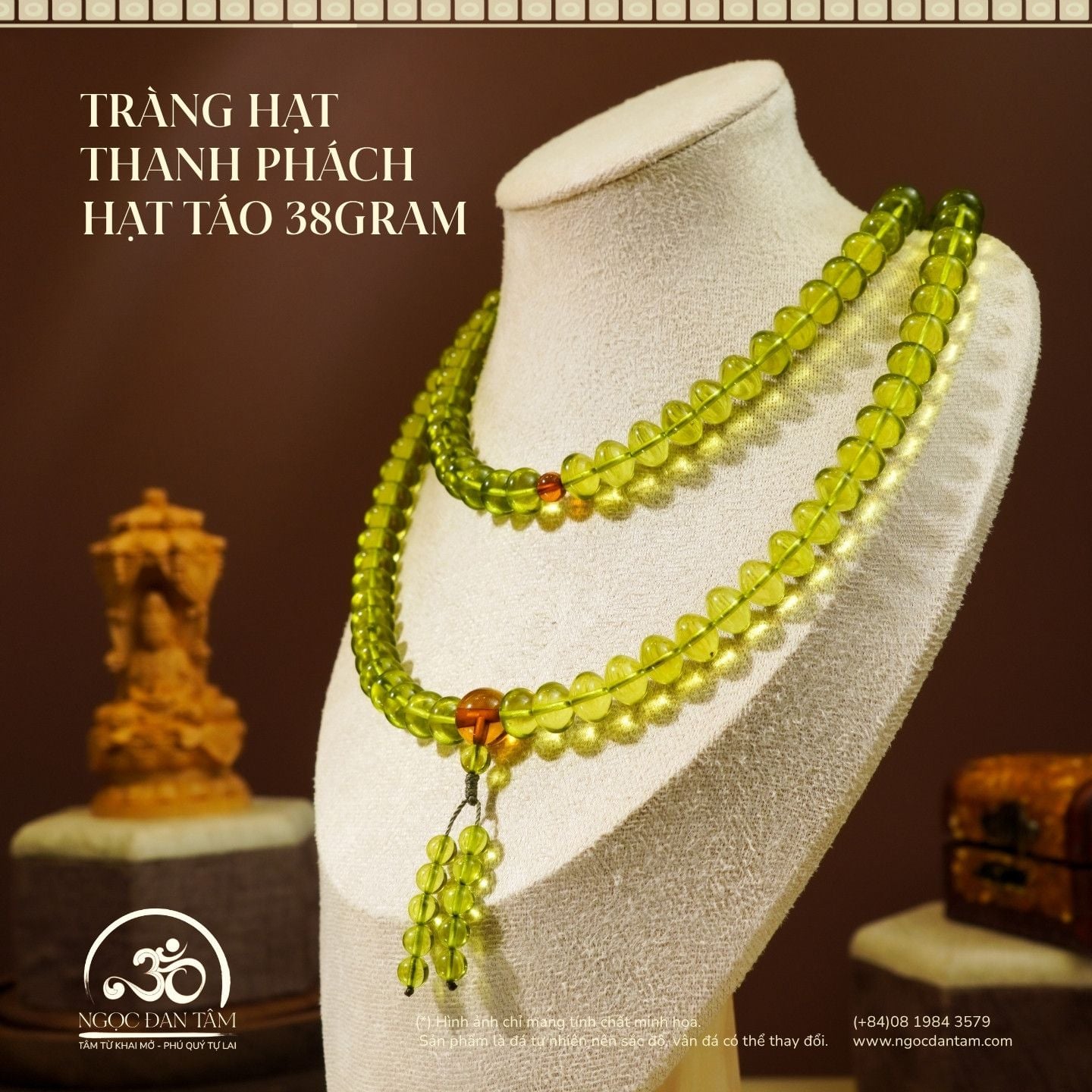  Tràng Hạt Thanh Phách Hạt Táo 38gram 