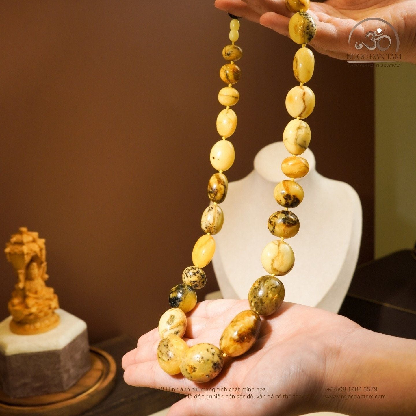  Vòng Cổ Bạch Phách Rêu 95gram 