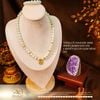 Vòng Cổ Angelite 8mm Phối Charm Mặt Dây Chuyền 12 Con Giáp Đính Đá