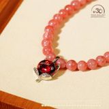  Vòng Cổ Đào Hoa Hồ Ly 6mm 