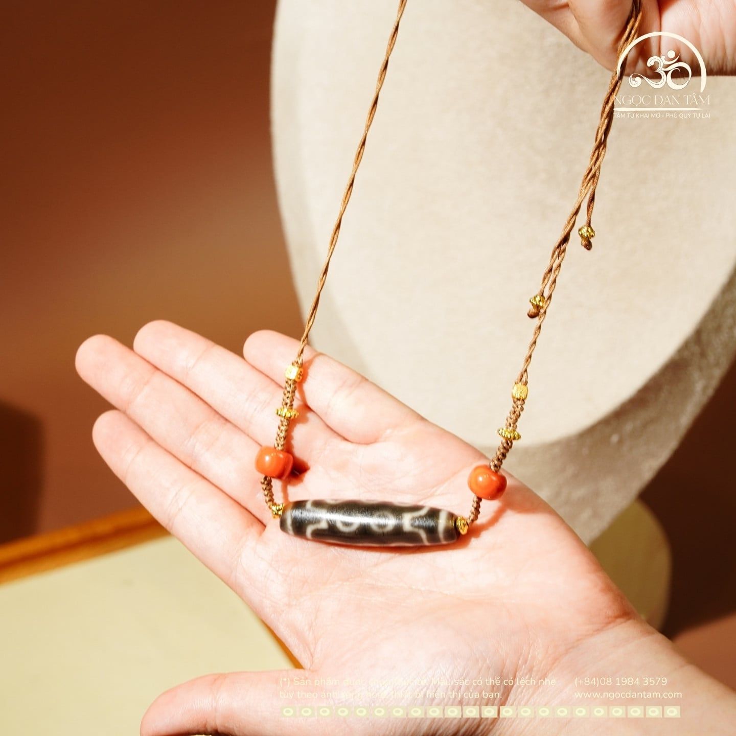  Vòng Cổ Dzi 10 Mắt Đặc Biệt - Xiao Lu  49x13 