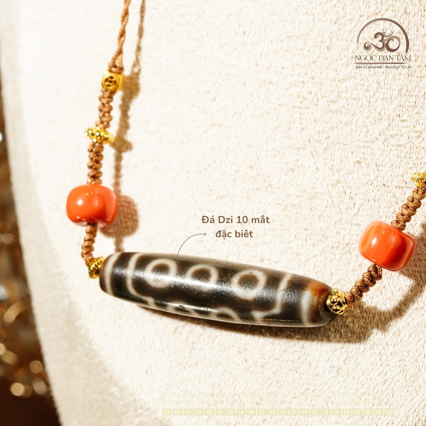  Vòng Cổ Dzi 10 Mắt Đặc Biệt - Xiao Lu  49x13 