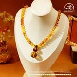  Vòng Cổ Hổ Phách Hồ Lô 