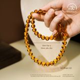  Vòng Cổ Hổ Phách Cổ 25,2gram 