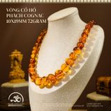  Vòng Cổ Hổ Phách Cognac 10x19mm 72gram 