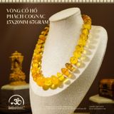  Vòng Cổ Hổ Phách Cognac 15x20mm 67gram 