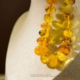  Vòng Cổ Hổ Phách Cognac 15x20mm 67gram 