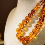  Vòng Cổ Hổ Phách Cognac 10x19mm 72gram 