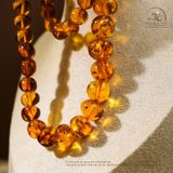  Vòng Cổ Hổ Phách Cognac 10x19mm 72gram 