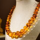  Vòng Cổ Hổ Phách Cognac 10x19mm 72gram 