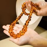  Vòng Cổ Hổ Phách Cognac 10x19mm 72gram 