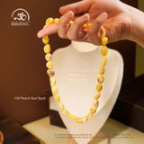  Vòng Cổ Hổ Phách Giọt Bạch 23gram 