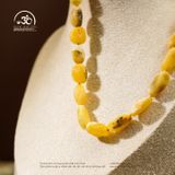  Vòng Cổ Hổ Phách Giọt Bạch 23gram 