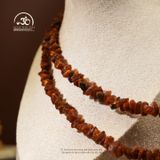  Vòng Cổ Hổ Phách Thô (Chuỗi 6 Vòng) 58gram 