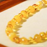  Vòng Cổ Hổ Phách Vàng Nắng Vô Định Hình 