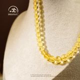  Vòng Cổ Hổ Phách Vàng Trong 16gram 