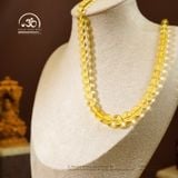  Vòng Cổ Hổ Phách Vàng Trong 16gram 