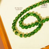  Vòng Cổ Ngọc Bích anada 8mm 5A 