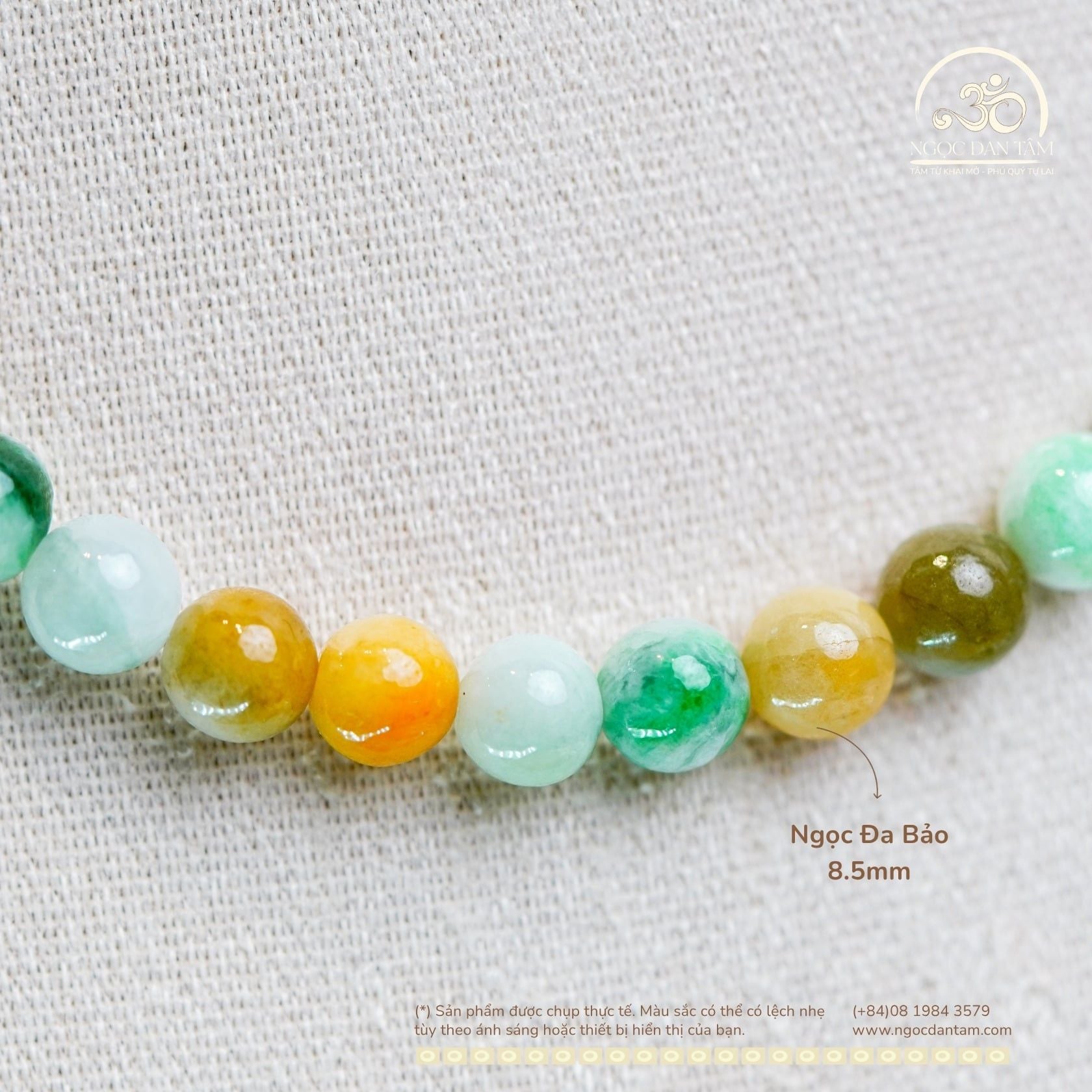  Vòng Cổ Ngọc Đa Bảo 8.5mm 