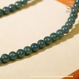  Vòng Cổ Ngọc Hòa Điền 7mm 2A Phối Charm May Mắn 