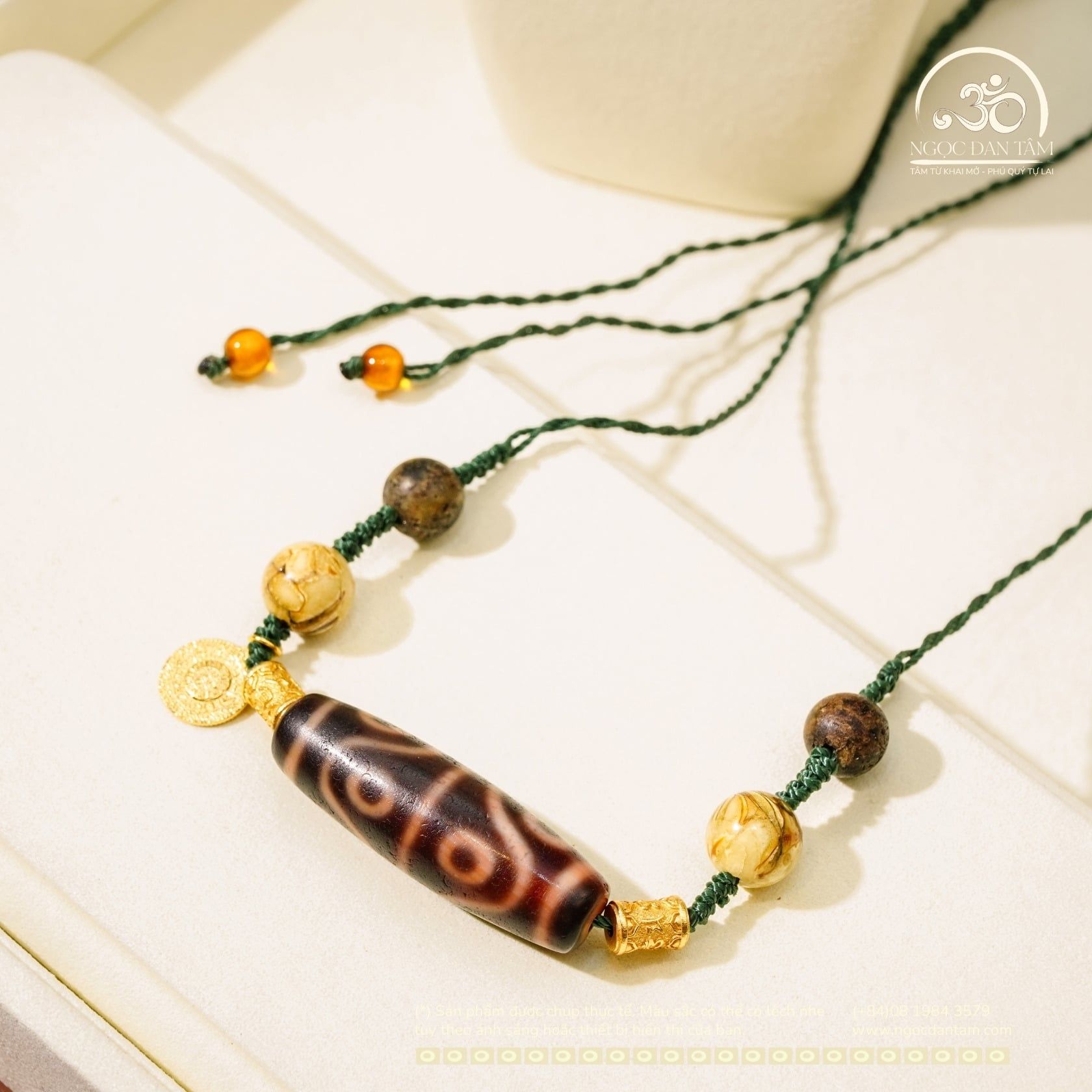  Vòng Cổ Dzi Sóng Nước 8 Mắt 