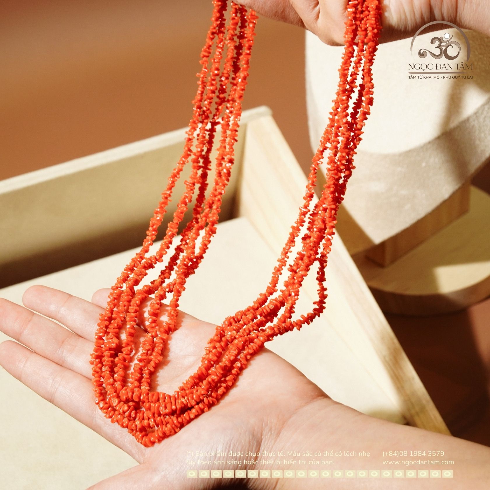  Vòng Cổ San Hô Nhật 5 Vòng 