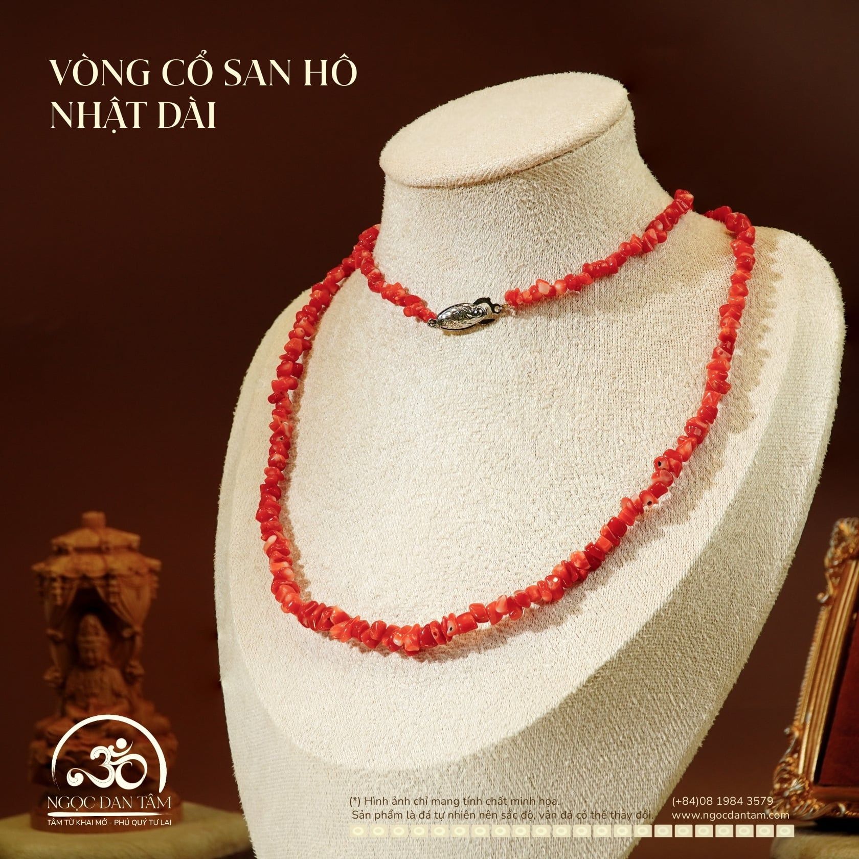  Vòng Cổ San Hô Nhật Dài 