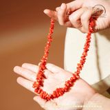  Vòng Cổ San Hô Nhật Lớn Khóa Dẹp 